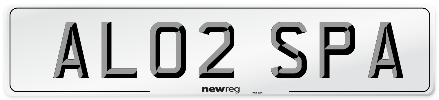 AL02 SPA Number Plate from New Reg